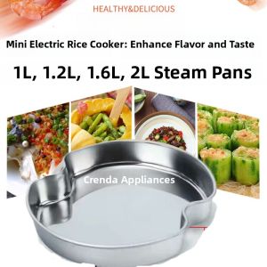 Mini Stainless Steel Steaming Plate Electric Rice Cooker Steamer Dish 0.8L 1L 1.2L 1.6L 2L Steamed Dish Steaming Rack Tray