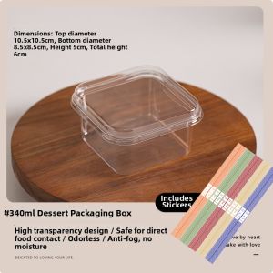 Tiramisu and Mousse Packaging Box Disposable Square