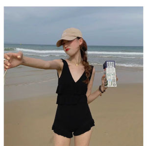 Bộ Đồ Bơi Một Mảnh Màu Đen Gợi Cảm Dành Cho Nữ Che Bụng Che Mỡ Bụng Quần Áo Bơi Bãi Biển Quần Áo Bơi Nước Nóng Đồ Bơi Mùa Hè