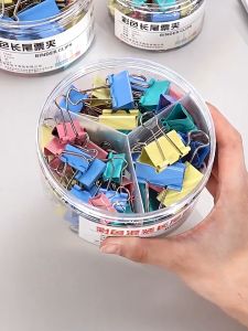 Metal Colored Binder Clip for Office & home Supply Stationery Paper File Document Clip