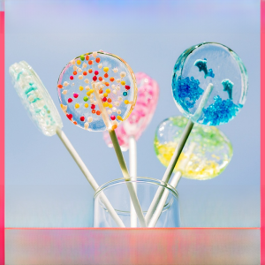 Creative DIY Handmade Color Sand Sugar-Free Lollipop Star Gift Box Valentines Day Gift Birthday Wedding Lollipop