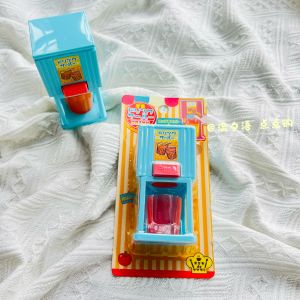 Fun Toy Burger French Fries Chicken Blocks Drink Vending Machine Role Play Toys for Children Creativity Development PVC Material