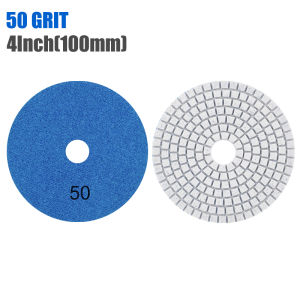 CMCP 1Pc Diamond Polishing Pad 4 Inch 100mm Wet/Dry for Concrete Marble Stone Grinding Sanding Disc Set 50-10000 Grit