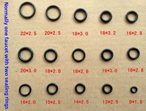 Rotatable Silicone Rubber O-Ring Faucet Pipe Bend Repair Parts Complete Set Bathroom Accessories Water Supply System Parts