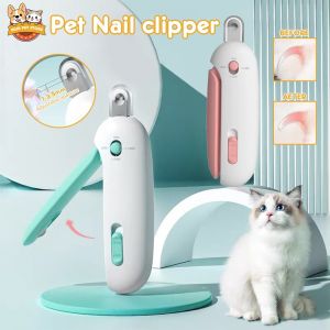 2 in 1 Adjustable Pet Nail Clippers with Safe Trimming Hole for Cats and Dogs Pet Claw Trimmer