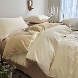 Cotton Flannel Bedding Set Queen Size Student Overseas Study Four Piece Bed Canopy Sheet Pillowcase Duvet Cover King Size