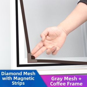 Self-Adhesive Magnetic Insect Protection Window Screen