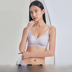 Miiow | Ultra-Thin Wireless Bra Womens Summer 2025 Cool Sensation Thin Strap Gathered Beautiful Back Underwear Seamless MiiOW Cat Person