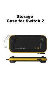 Hagibis Carrying Case for Nintendo Switch 2 PU Leather Bag Portable Travel Pouch Case with10 Game Cartridges for NS Accessories