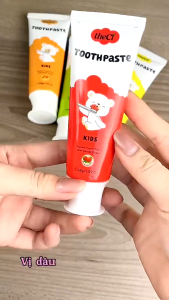 Kem Đánh Răng Trẻ Em theCi Không Fluor 45g – An Toàn Cho Bé Từ 6 Tháng Hương Trái Cây Tự Nhiên