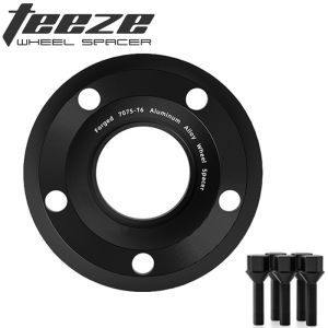 Teeze | Teeze For Audi A7 PCD 5X112 CB 66.6 M14X1.5 Forged Aluminum Black Wheel Spacers Hub Adapter 1Piece