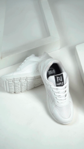 NAZREAL FOOTWEAR - Sepatu Sneakers Full White Anak Dami