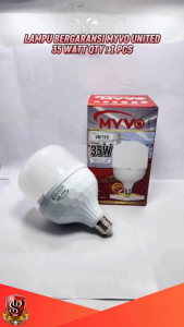 Myvo United LED Bulb 35W Lampu LED Cahaya Putih Terang Maximal Bergaransi SNI 35 WATT Bohlam LED Produk Myvo Original