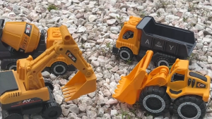 4pcs Big Car Toys for Boys Toy Car set Excavator Mixer Dump Truck Bulldozer Engineering Car Toy Year Old Kids Toy Children Gifts