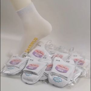 3 Pairs White Socks school socks cotton socks student socks