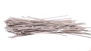 Metal Zip Ties 100/150/200/300mm Stainless Steel Cable Ties Heavy Duty Self Locking Multi-Purpose Cables and Fence