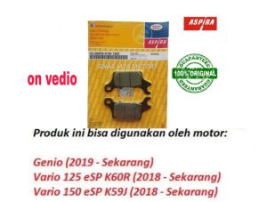 KAMPAS REM DEPAN  VARIO 125-150 LED GENIO. ASLI  ASTRA ASPIRA