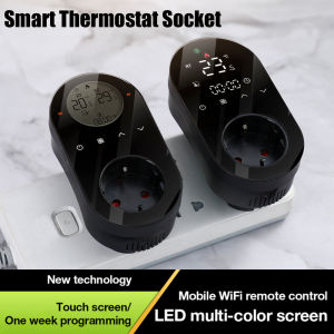 Tuya WiFi Thermostat Socket Smart Temperature Controller 16A 220V Temp Switch  EU Plug Thermostat for Household