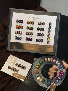 ชุดเจลทาเล็บแมวตา 12 สี โทนสีโมรันดี พร้อมแผนภูมิสี เจลยูวีสำหรับทำเล็บ ทำเล็บเองได้ ศิลปะบนเล็บ สวยงามดุจทำจากร้านทำเล็บ