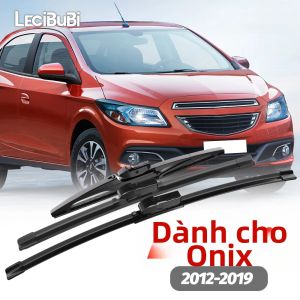 1 Bộ Lưỡi Gạt Nước Kính Chắn Gió Phía Trước Và Phía Sau Dành Cho Chevrolet Onix 2012-2019 Cần Gạt Nước Bằng Cao Su Lưỡi Gạt Nước Màu Đen Bền Bỉ Để Chăm Sóc Xe
