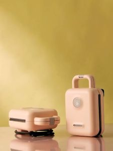 LIVEN Mini Wafer Maker 3 in 1 Sandwish | Donuts with Removable Non-Stick Plates (C-2)