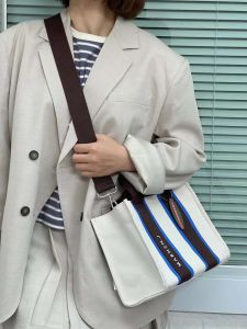 Tas Selempang Wanita MRHJ Canvas Handle Bag Import *L031