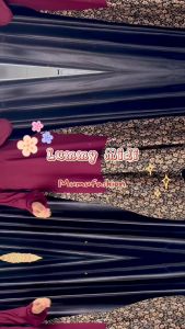 RATI - Lummy Midi Dress Wanita Kombinasi Motif Rayon Bunga Jizzy Dress Crinkle Jumbo Fashion Dewasa Kekinian by Mumufashion Solo