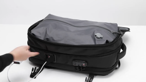 Fenruien New Airback Built-In Vacumm Compression Laptop Backpack With Automatic Compression Function Outdoor Travel Backpack