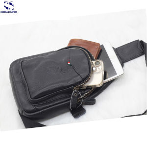 [FREESHIPMAX] Túi đeo chéo da bò thật cao cấp Songhan Leather túi nam đeo ngực bảo hành 12 tháng Songhan Leather