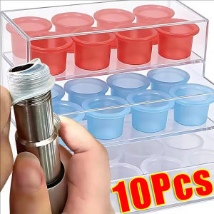 10pcs Pipe Valve Prevent Dripping Sealing Plug / Durable Silicone Sealing Gasket / Triangle Valve Rubber Pipe Hose Leak-Proof Plug