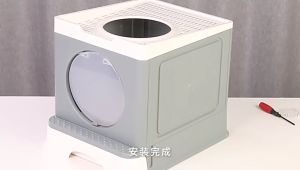 Foldable Large Pet Cat Litter Box Basin With Scoop Cat Litter Basin Cat Toilet With Scooper Litter Box For Cat Litter Box For Kitten Cat Litter Boxes Large Top Entry Splash-proof