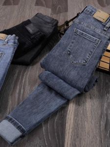 WANGGONGZHU | High Waist Slimming Skinny Jeans Womens Autumn Winter New Small Size Fitting Elastic Tight Pencil Long Pants Princess Style