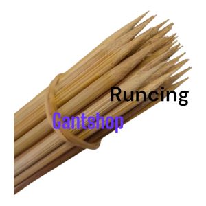 Tusuk Sate Kentang Spiral 45 CM Diameter 5 MM Isi 30 Pcs