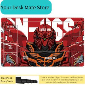 Bandai | Gundam Tabletop Game Mat Non-Slip Battle Area Mouse Pad for Office & Home