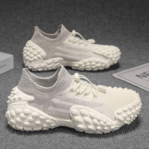 Trendy Breathable Fly Knit Mesh Mens Sneakers