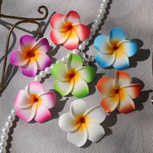 6Pcs Artificial Flowers 5cm Hawaii PE Foam Flower Home Kitchen Decoration Garden Wedding Party Decor DIY Wreath Gifts Headdress