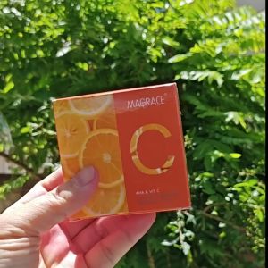 5 ก้อน สบู่ไวท์เทนนิ่ง สบู่ล้างหน้า ผิวขาวกระจ่างใส ลดเลือนรอยด่างดำ สีผิวสม่ำเสมอ AHA Vitamin C Dark Spot Remover Whitening Soap 40g