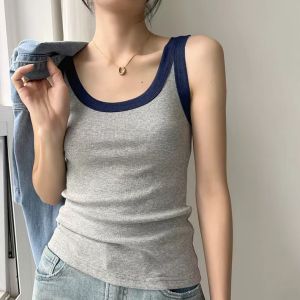 Modal Camisole Womens Plus Size Spring/Summer New Arrival Slim Fit Patchwork Sleeveless Inner Match Bottoming Cover Supernumerary Breast Tops
