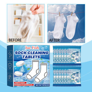 Jue Fish Sock Cleaning Effervescent Tablets Gently Clean Stubborn Stains And Stains Clean Fragrance White Sock Cleaning Tablets