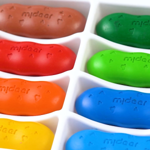 (12 Colors Pease Crayons) Mideer Pease Crayon Children Kid Colorful Quality Washable Art and Craft Present