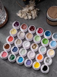 High Density Nail Art Glue 30 Colors One Stroke Coloring Easy to Use for Nail Art Transfer Stickers Long Lasting Color