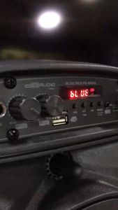 DBAudio Bluetrek 6.5 inches Woofer 350 watts Speaker Output Bluetooth FM Radio LED Light w Free Mic