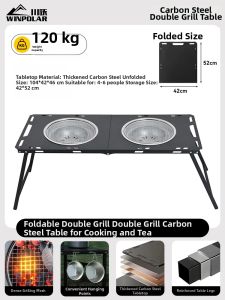winpolar | Grill Table BBQ Furnace Set For Outdoor and Indoor Use