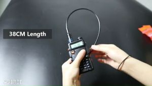 【FREE Earphone】2pcs BaoFeng UV-5R Portable Walkie Talkie + 771 Antenna Dual Band Two Way Radio Pofung UV5R Ham Radio Transceiver UV5R Promo Battery 1800mAh