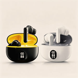 Mini Slim TWS Wireless Bluetooth Earbuds Noise Isolation Long Playtime Battery Built-In Mic for Hands-Free Calls Music Streaming