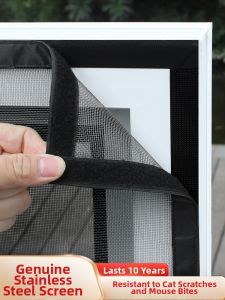 weizesen | Self-Adhesive Stainless Steel Mosquito Net Window and Door Mesh
