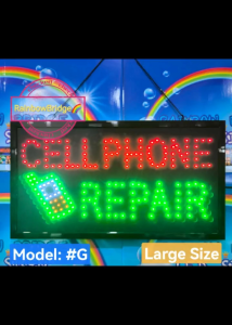 CELLPHONE REPAIR - RAINBOW BRIDGE LED SIGNAGE (New MODEL-Small-Lager) #SIZE: W48cm & W60 BIG #881