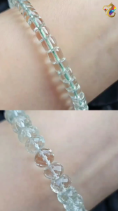 Collection Grade Green Beryl Abacus Rondelle / Faceted Abacus Rondelle Bracelet
