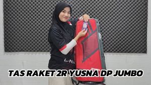 TAS RAKET TENIS BADMINTON 2R THERMO YUSNA DP JUMBO BULU TANGKIS