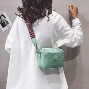 Singapore Cienda Kuelta Wide Shoulder Strap Bag Womens Trendy New New Arrival Versatile Canvas Bag Crossbody Bag